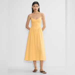 Wilfred designer Yellow Spaghetti Strap Top, used once dry clean